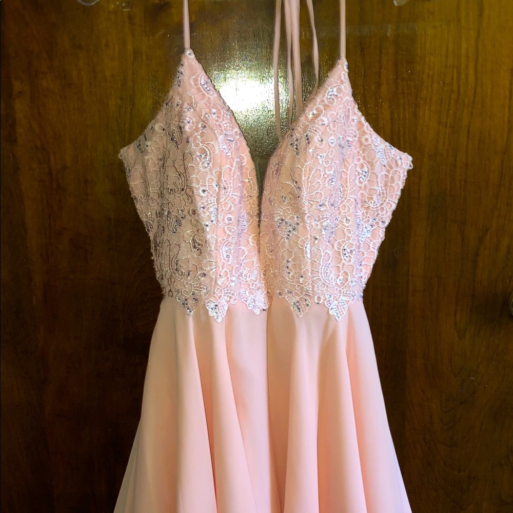 Alyce Paris Pink Short Dress